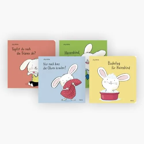 Bilderbücher vom Hasenkind im Set + 1 exklusives Postkartenset