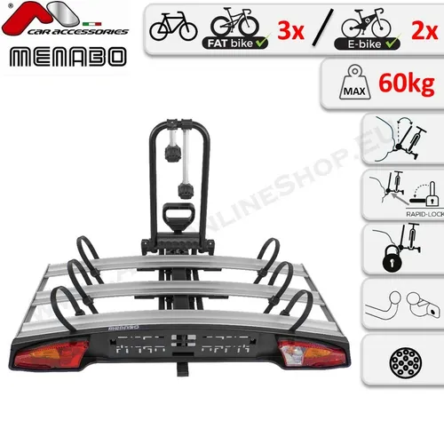 Menabo Alcor 3 Fahrradträger für 3 Fahrräder
