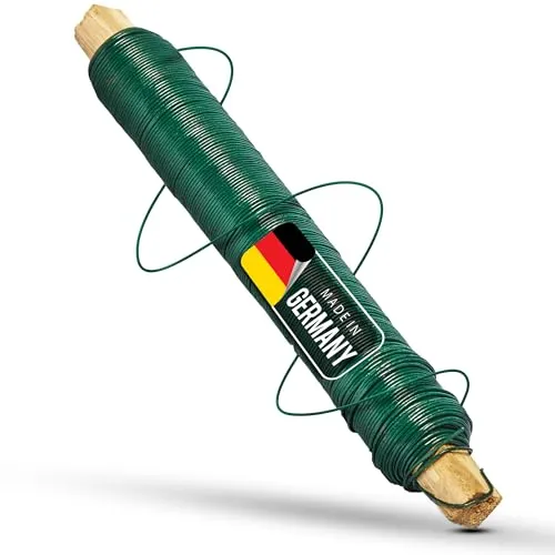 Novatool Wickeldraht I grün I 0,65 mm I Drahtrolle I Basteldraht Gartendraht Blumenbindedraht Bindedraht Biegedraht Pflanzendraht rostfrei Dekoband