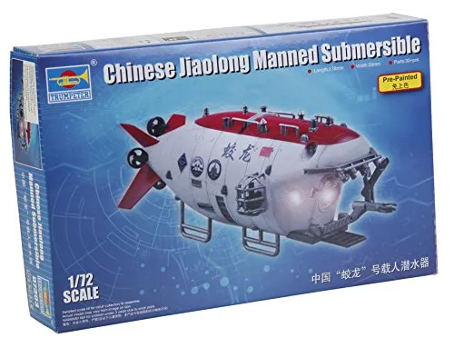 Trumpeter 007303 - Plastikmodellbausatz, 1/72 Chinesischen Forschungs-U-Boot Jiaolong, Verschieden