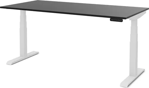 Produktbild ASSMANN Höhenverstellbarer Schreibtisch Pitino Schwarz Weiß 160x70cm