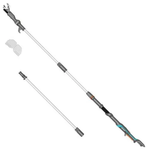 GARDENA Akku-Teleskop-Baumschere HighCut 360/18V P4A - Baumscheren & Gartenscheren – Ergonomische Teleskop-Baumschere mit 3,6 m Reichweite für einfaches Schneiden in großen Höhen und präzisem Schnitt dank gehärteter Stahlmesser.