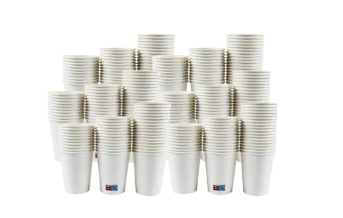 Lauroo Kaffeebecher – TO GO 200 ml, 8 oz Einweg Coffee to Go Becher - Thermobehälter für Heißgetränke, ideal für unterwegs – robust und im modernen Design, perfekt für Kaffee, Tee und mehr!