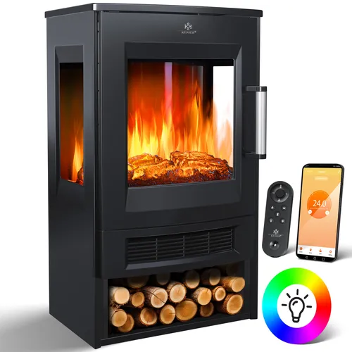 KESSER® Elektrokamin mit Heizung