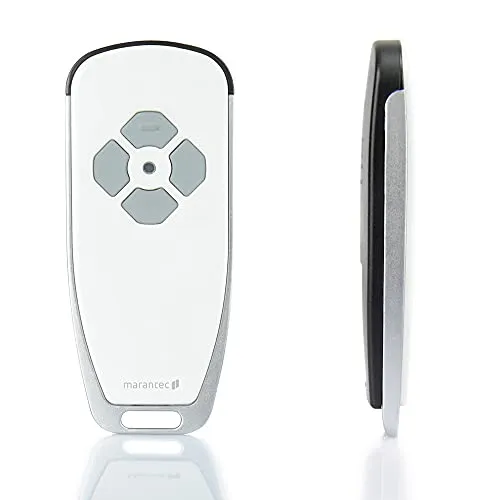 Marantec Digital 663 Handsender 868 MHz, 3-Kanal Funk-Fernbedienung/Garagenöffner für Marantec Garagentorantriebe, Weiß