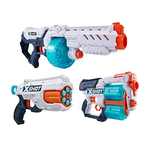 XSHOT Excel Turbo Combo Pack mit Turbo Fire & Xcess & Reflex 6 Schaumstoffdart-Blastern (96 Darts)
