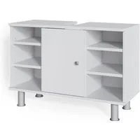 Vicco Waschbeckenunterschrank Fynn, Weiß, 80 x 54 cm