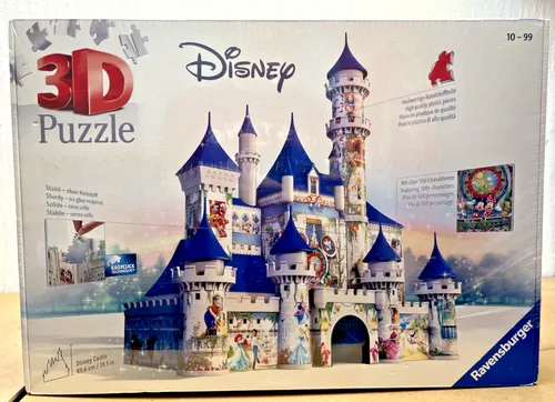 Ravensburger 3D Puzzle 12587 - Disney Schloss, 216 Teile für Kinder ab 10 Jahren, Easyclick Technology für stabilen Zusammenhalt ohne Klebstoff