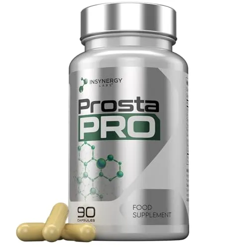Prostate Pro – Prostata-Komplex-Kapseln mit Sägepalmenextrakt (Saw Palmetto), Brennnessel, Beta-Sitosterol & Lycopin – 90 vegane Kapseln für umfassende Prostata-Unterstützung
