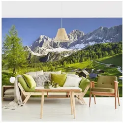 Bilderdepot24 Fototapete Berge Steiermark in grün von Bilderdepot24