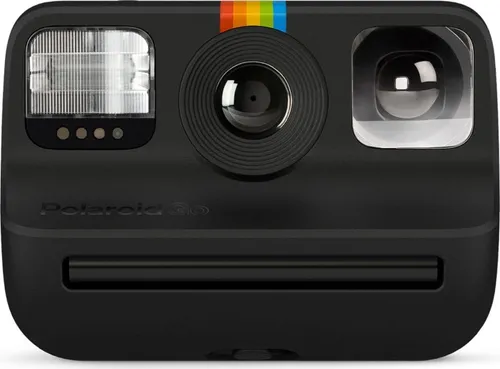 Polaroid Go Sofortbildkamera - Schwarz - Sofortbildkamera für kreative Momente, ultra-portabel mit Doppelbelichtung und Selfie-Spiegel. Ideal für unterwegs, mit Bildern, die in jede Tasche passen.