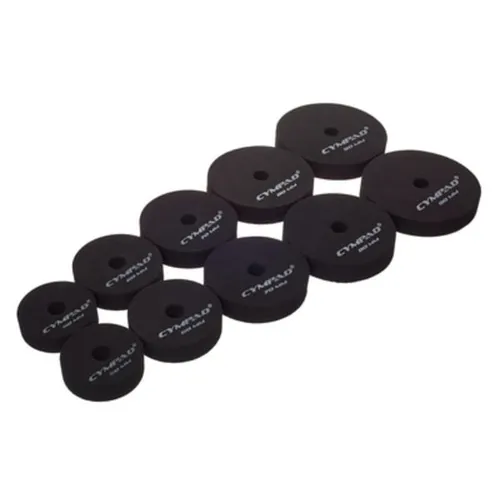 Cympad Moderator Super Set Becken-Tuner (2x 50, 60, 70, 80, 90mm) - Ersatzteile für Schlagzeuge, reduzieren unerwünschte Obertöne und das Volumen der Becken um bis zu 20% für einen klaren Klang.