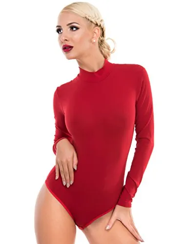 Evoni Damen Body langarm in rot von Evoni