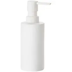 Zone Denmark Seifenspender Solo 300 ml - Eleganter Dosierspender - Seifenspender aus hochwertigem Porzellan in elegantem Weiß, ideal für stilvolle Badezimmer und eine praktische Handhabung.