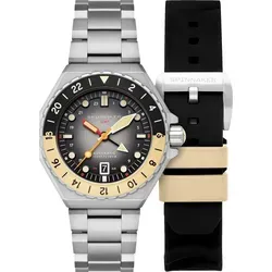 Spinnaker Dumas GMT Automatikuhr für Herren, 43 mm - Hochwertige Armbanduhr mit massivem Edelstahlarmband, GMT-Funktion und 30 ATM Wasserdichtigkeit - ideal für Taucher und Outdoor-Enthusiasten.