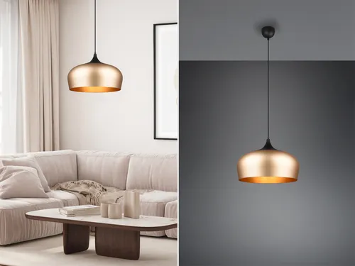 Ausgefallene LED Küchenpendelleuchten, rosegold Hängelampe für Kochinseln - Hochwertige Pendelleuchte aus Aluminium, ideal für stilvolle Akzente über Esstisch oder Kochinsel. Inkl. dimmbarer E27 LED, 806 Lumen, warmweißes Licht für eine gemütliche Atmosphäre.