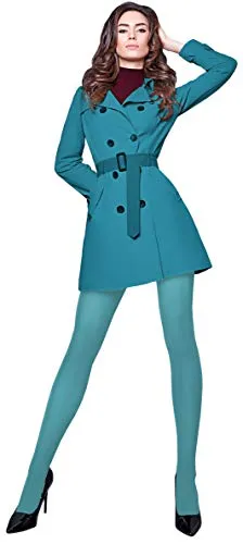 Giulia 40 Den feine Strumpfhose Microfaser Damenstrumpfhose bunt neo mint M