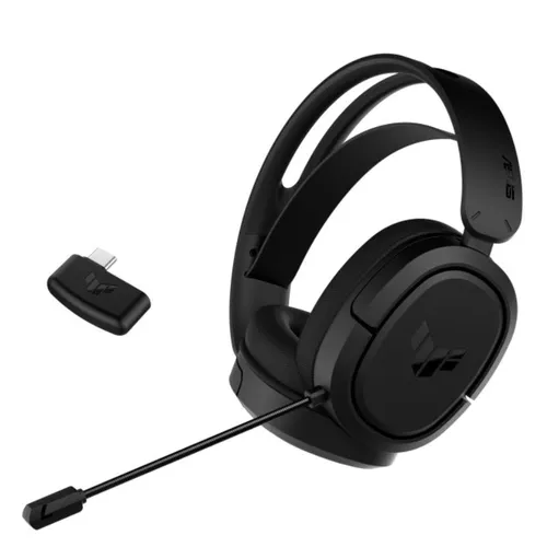 TUF Gaming H1 Wireless - Kabelloses 2,4 GHz Gaming-Headset in Schwarz für ultimativen Spielkomfort und Freiheit
