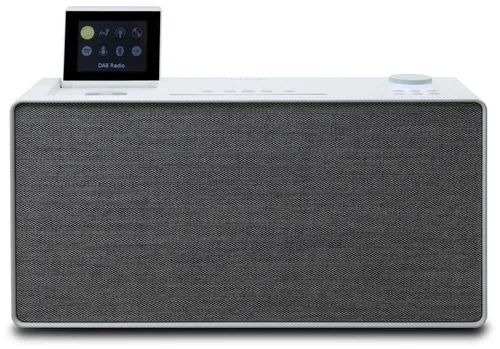 Evoke Home All-In-One Musiksystem weiß - Grau, 100W Sound, DAB+/UKW, Spotify Connect & CD-Player für grenzenlosen Musikgenuss