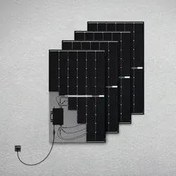Balkonstrom Balkonkraftwerk 1800 Watt Komplettset - Balkonkraftwerk mit 4 bifazialen Solarmodulen (1800 W) und WLAN-Wechselrichter für maximale Effizienz. Made in Germany, langlebig und wetterfest mit 25 Jahren Produktgarantie.