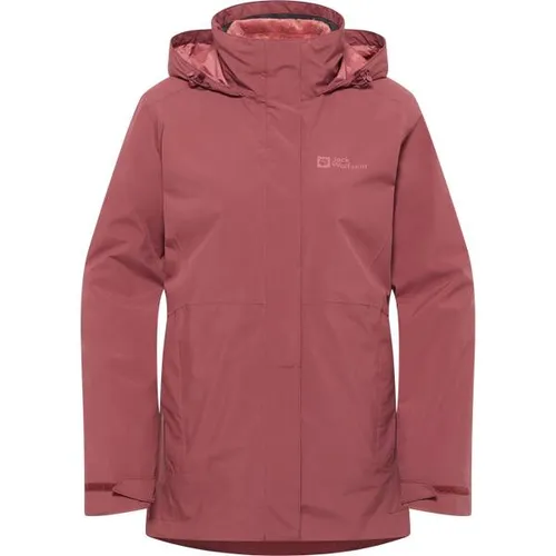 Jack Wolfskin Winterjacke Rotwand 3in1 für Damen – Größe L - Funktionsjacken – Vielseitige 3in1-Jacke mit wasserdichtem Außenmaterial und warmem Fleece-Futter, ideal für wechselhaftes Wetter.