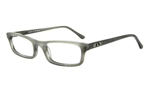 Edison & King Lesebrille Mr, & Mrs, King aus Acetat, mit Premium Gläsern entspiegelt und gehärtet (Grau, +2,00 dpt)