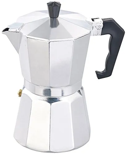 Cucina Dimodena Italienische Kaffeemaschine, 300 ml - Espressokocher für alle Herdarten außer Induktion, ideal für bis zu 6 Tassen intensiven Espresso und perfekt für Cappuccino oder Latte Macchiato.