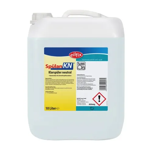 Becker Chemie Klarspüler Spülan KN Klarspüler neutral 10 L neutral eingestellt für Geschirrspülmaschinen 100118-010-000