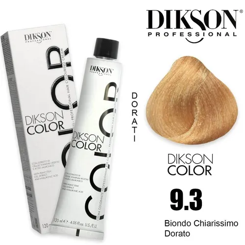 Tönung für Haare 9.3-9D Dikson Color Blond Vergoldet 120ml
