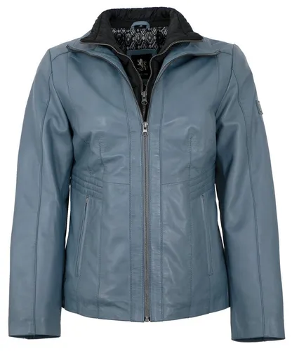 Otto Kern Lederjacke Beate OTTO KERN - Damen Lederjacke Lammnappa hellblau