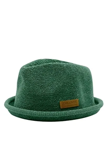 CHILLOUTS Tocoa Hat - Pork Pie Hut Herren/Damen, 100% Polyester, Unisex Sommer Trendhut, Crushable, Adjustable, grün, L-XL