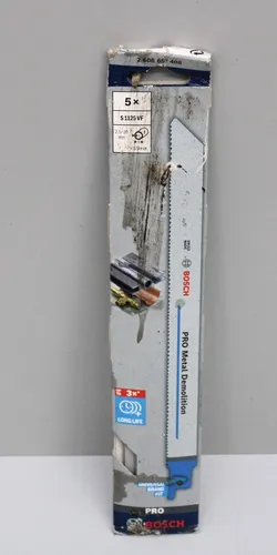 5er Bosch PRO Säbelsägeblatt PRO Metal Demolition S1125VF 225 x 19 x 1,25 mm NE