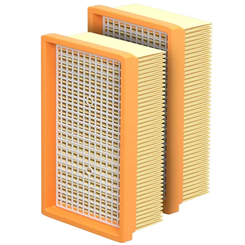 2x Filter passend wie Kärcher 2.863-005.0 Flachfaltenfilter für Staubsauger