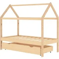 vidaXL Kinderbett mit Schublade aus Kiefernholz 80x160 cm