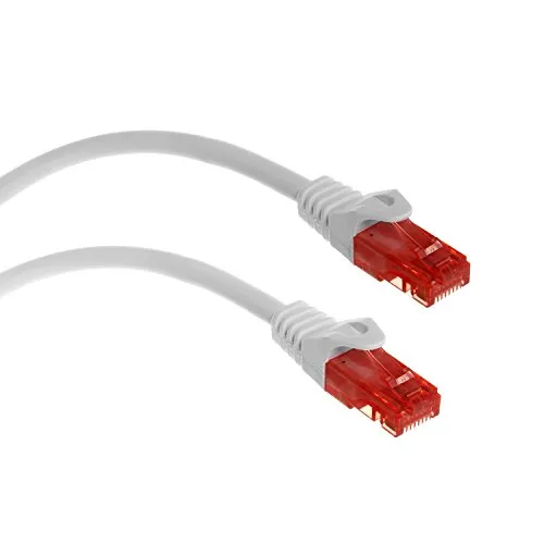 Maclean MCTV-303 W Ethernet Kabel Netzwerkkabel Patchkabel 2x RJ45 UTP cat6 Netzwerk Lan Kabel 10 Gigabit/s (3m, Weiß)
