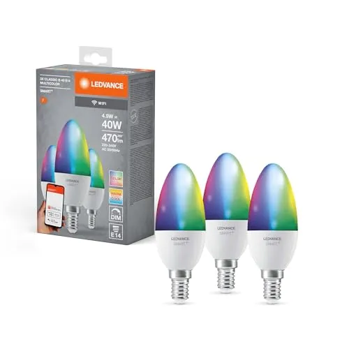 LEDVANCE E14 SMART+ WiFi LED Kerzen Lampen 3er Pack