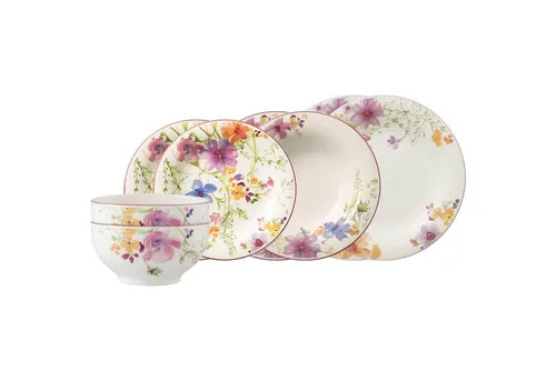 Villeroy & Boch Mariefleur Basic Kombiservice 8-teilig für 2 Personen - Das Villeroy & Boch Mariefleur Basic Kombiservice bringt frische Farben auf Ihren Tisch. Spülmaschinen- und mikrowellenfest für eine einfache Handhabung beim Servieren und Genießen.
