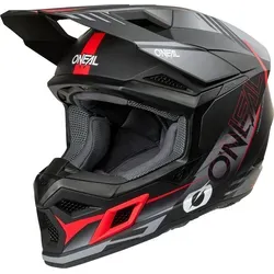 ONeal 3SRS Haze S26 Motocrosshelm - Matt Schwarz/Grau/Rot - Größe L - Motorradhelm mit innovativer IPX® ACells-Technologie für maximalen Aufprallschutz und ECE 22.06 Zertifizierung. Leicht, komfortabel und mit perfekter Belüftung – ideal für jedes Racing-Abenteuer!