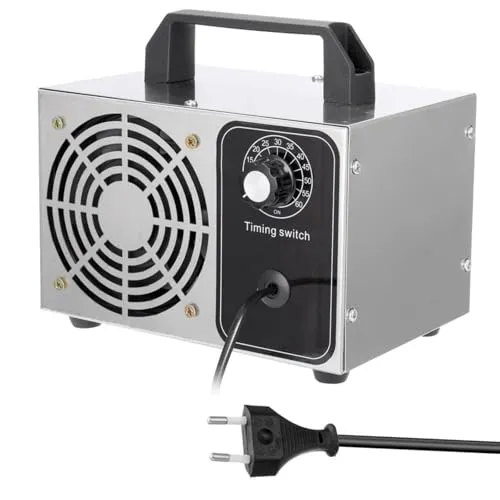 Geevorks Ozongenerator 32000mg/h - Tragbarer Luftreiniger mit Timer - Luftreiniger mit 32.000 mg/h Ozonproduktion, einstellbarer Timer für optimale Nutzung und energieeffizient, ideal für Zuhause und Auto.