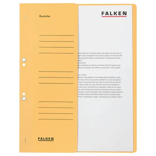 FALKEN Ösenhefter chamois DIN A4 50 - Praktischer Ösenhefter in chamois für DIN A4, ideal zur ordentlichen Ablage von Dokumenten. Mit 50 Stück in einer Packung für vielseitige Nutzung.