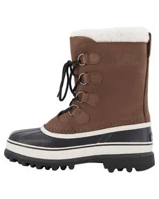 Sorel Herren Bruno Brown Karibu - Wasserfester Leder Cold-Weather Stiefel - Wanderschuhe für Herren, wasserfest und ideal für winterliche Bedingungen, mit hochwertigem Leder und strapazierfähiger Laufsohle.