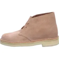Clarks Schnürstiefeletten DESERT BOOT Beige 41,5 - Elegante Schnürstiefeletten von Clarks aus hochwertigem Leder für vielseitige Outfit-Kombinationen. Mit robuster Gummisohle und bequemem Innenmaterial - ideal für den Alltag.