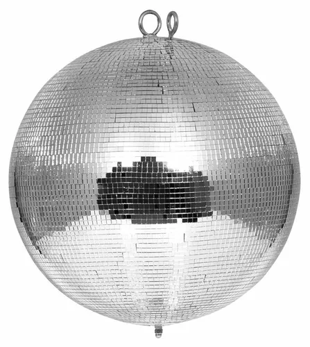 EUROLITE Spiegelkugel 30cm – Perfekte Lichtreflexion für jede Party - Musikstudio Bühne und DJ Equipment, 30cm große Spiegelkugel für beeindruckende Lichtspiele und festliche Atmosphäre.