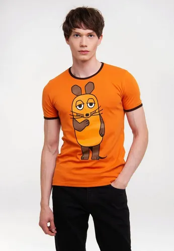 Logoshirt® TV I Die Sendung mit der Maus I Maus T-Shirt I Damen & Herren I kurzärmlig I orange I Größe L - LIZENZIERTES T-SHIRT: Das Die Sendung mit der Maus T-Shirt von LOGOSHIRT überzeugt mit hochwertigem Baumwollmaterial und tollem Vintage-Print. Ideal für Fans und ein echter Hingucker im Alltag.