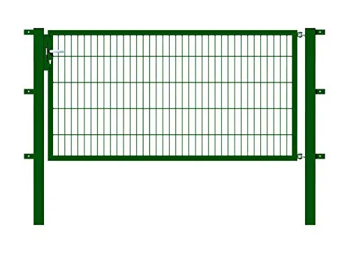 ALBERTS Flexo Einzeltor 200 x 100 cm Typ 6/5/6 - Gartenzäune: Robustes Metalltor in Grün, ideal für sichere und stilvolle Grundstücksabgrenzung.
