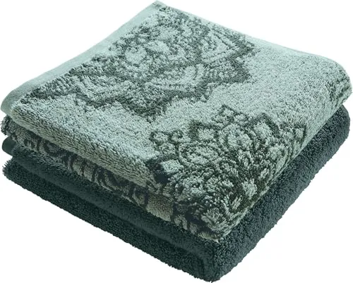 Erwin Müller Duschtuch Bühl 2er-Pack Oliv Größe 70x140 cm in oliv von Erwin Müller