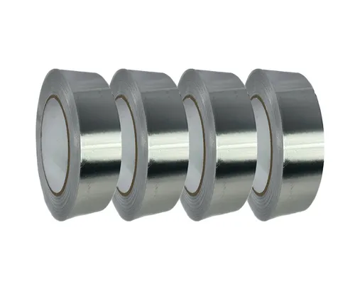 4x Aluminiumband Aluklebeband  50mmx50m Klebeband Isolierung Alu Band