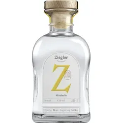 Ziegler Mirabelle Edelbrand 43% Vol. 0,5l - Hochwertiger Obstbrand - Obstbrände, edler Mirabelle-Edelbrand mit 43% Vol., vollmundiger Geschmack und handwerklich destilliert für Genießer.