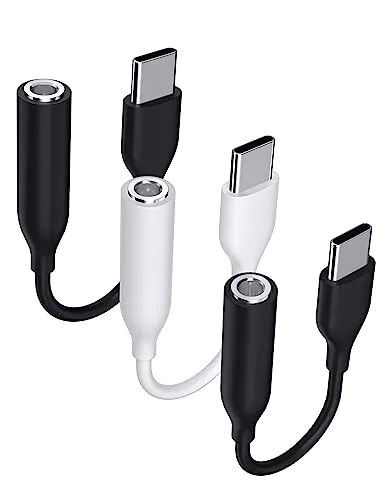 USB C Kopfhörer Adapter Aux für Pixel 10 9 Pro XL 8a[3Pack],C auf 3,5mm Klinke Adapter USB Typ C Audio Aux Adapter für iPhone Air 17 16e 15 Pro Max für Galaxy A16 A17 A56 A35 S24 FE A34 für OnePlus13