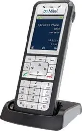 Mitel 612d v2 DECT Telefon - Festnetztelefon mit benutzerfreundlichem TFT-Farbdisplay, unterstützt Firmware-Download Over Air für stets aktuelle Software und einfache Navigation.